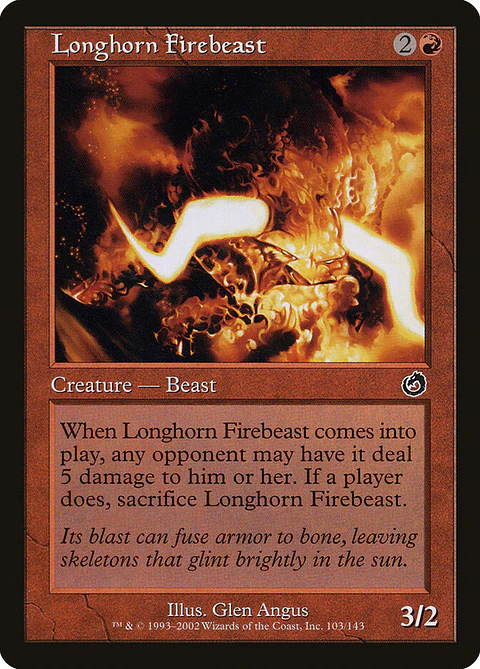 Longhorn Firebeast (Retro Frame)