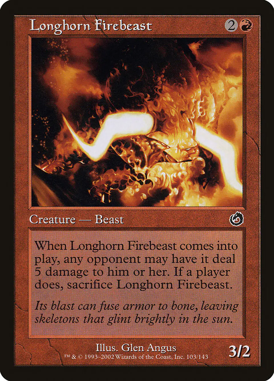 Longhorn Firebeast (Retro Frame) 1