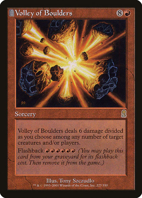 Volley of Boulders (Retro Frame)