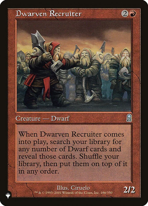 Dwarven Recruiter (The List)