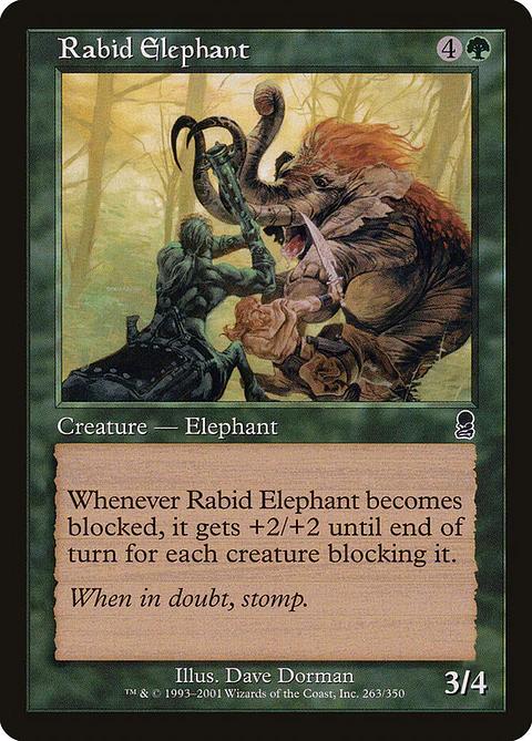 Rabid Elephant (Retro Frame)