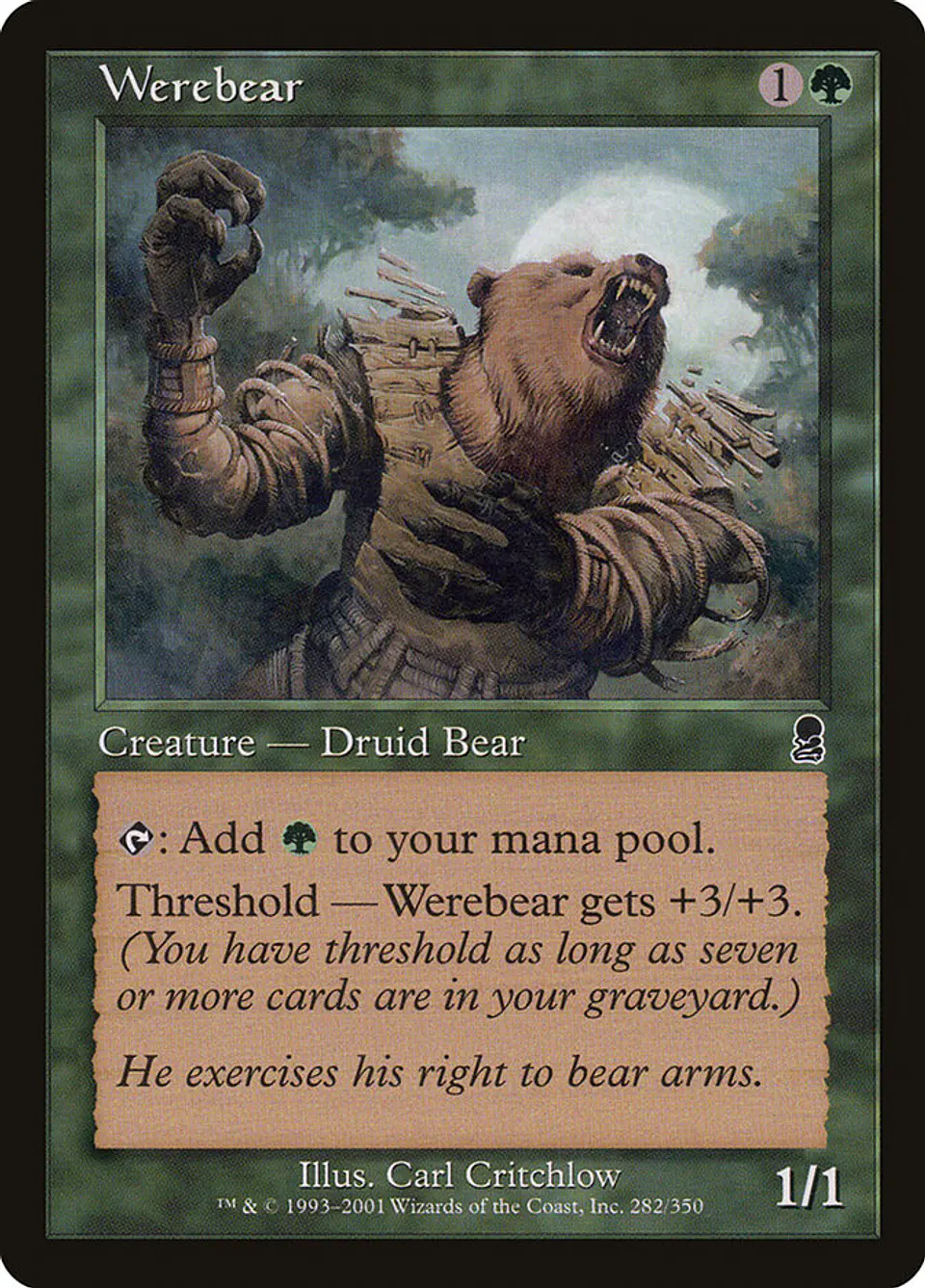 Werebear (Retro Frame) 1