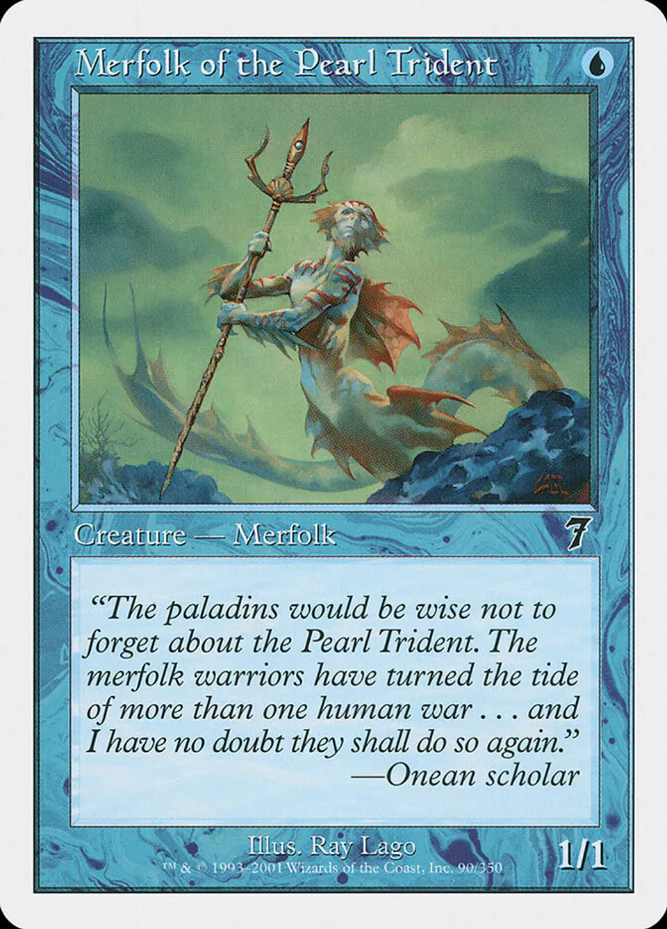 Merfolk of the Pearl Trident (Retro Frame) 1