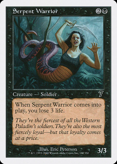 Serpent Warrior (Retro Frame)