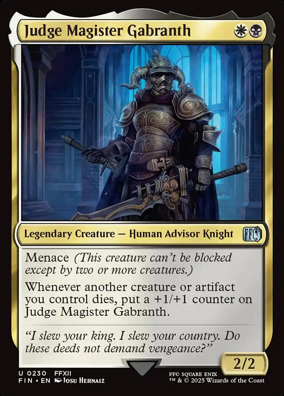 Judge Magister Gabranth 1