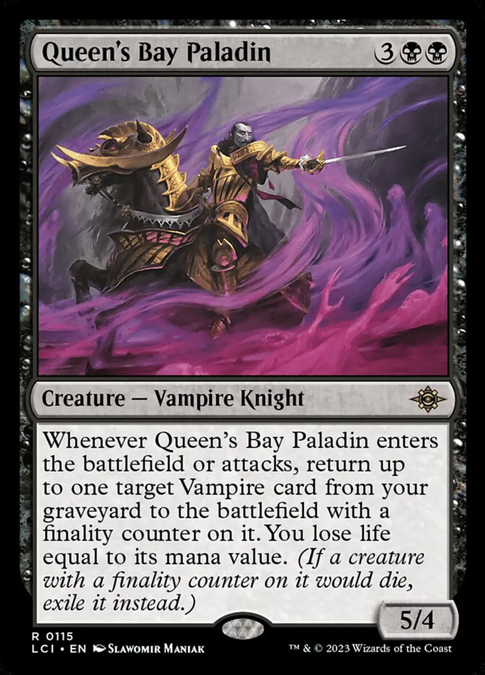 Queen's Bay Paladin 1