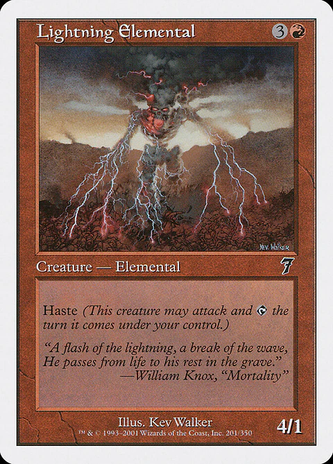 Lightning Elemental (Retro Frame)