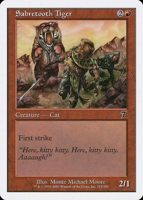 Sabretooth Tiger (Retro Frame)