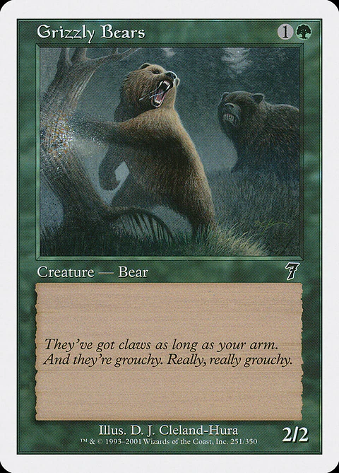 Grizzly Bears (Retro Frame)