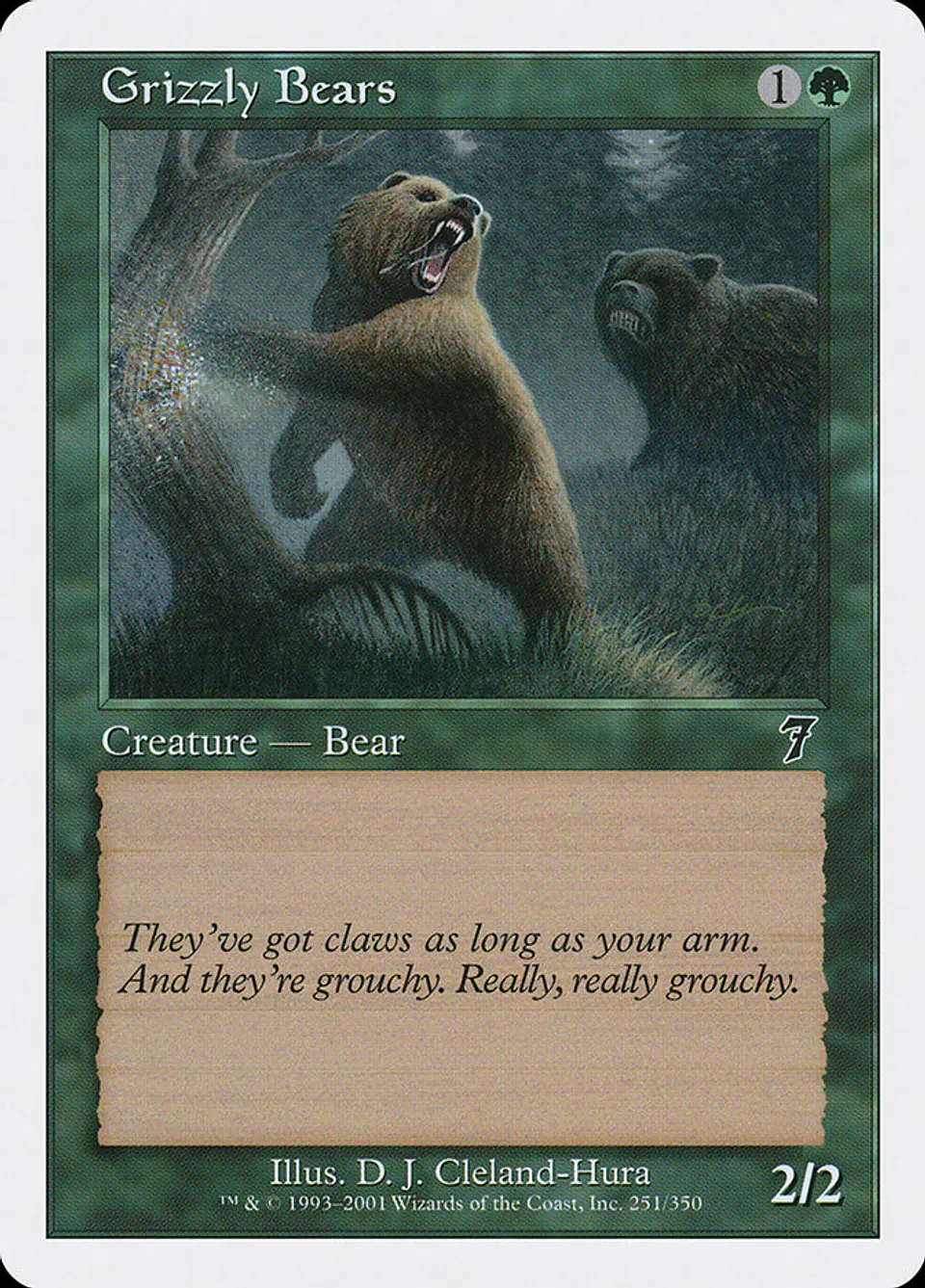 Grizzly Bears (Retro Frame) 1