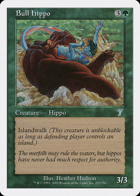 Bull Hippo (Retro Frame)