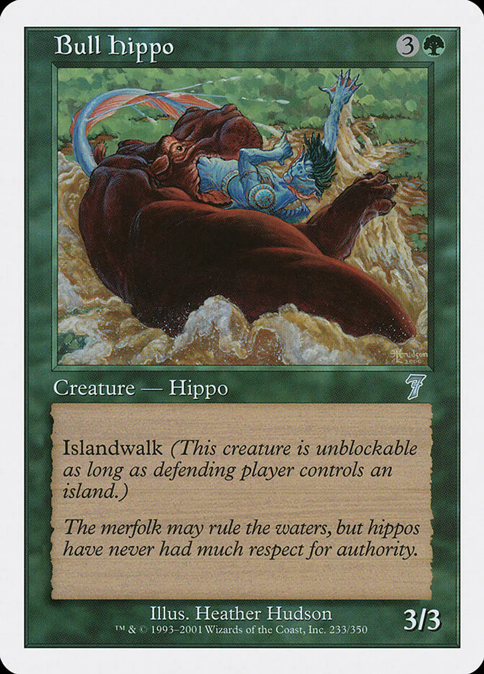 Bull Hippo (Retro Frame) 1
