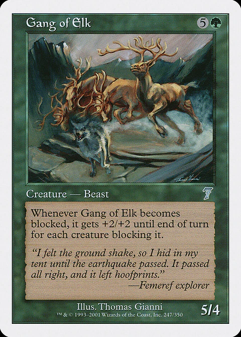 Gang of Elk (Retro Frame)