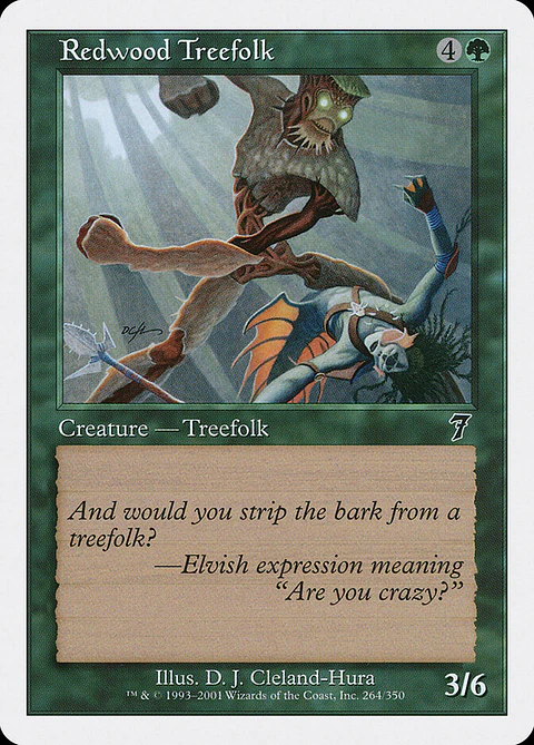Redwood Treefolk (Retro Frame)