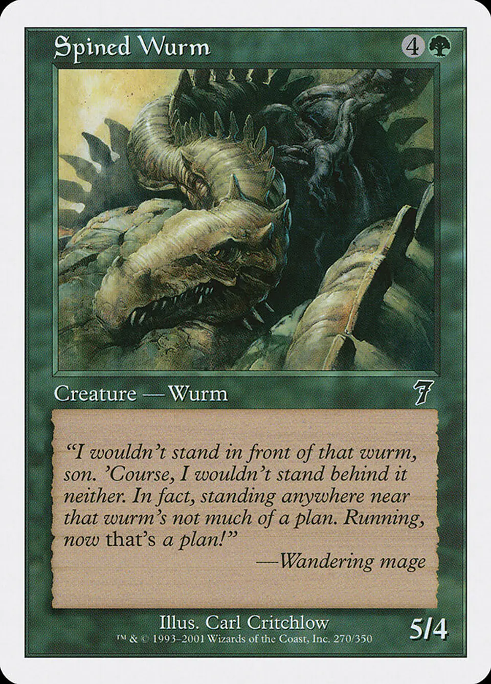 Spined Wurm (Retro Frame) 1