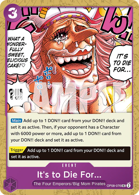 It's to Die For (Reprint)