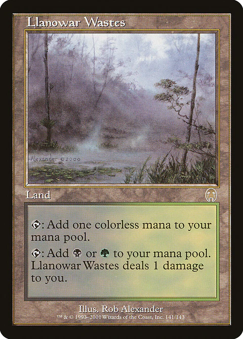 Llanowar Wastes (Retro Frame)
