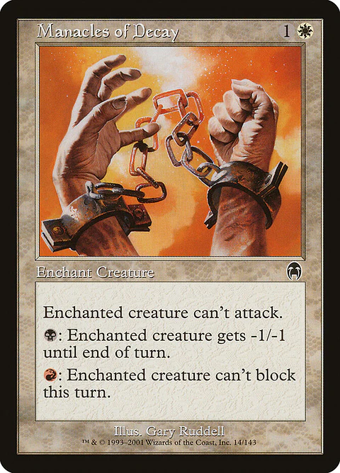 Manacles of Decay (Retro Frame)