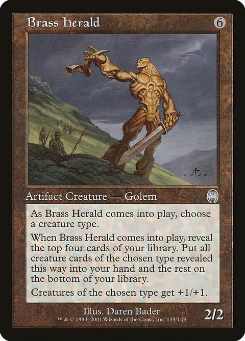 Brass Herald (Retro Frame)