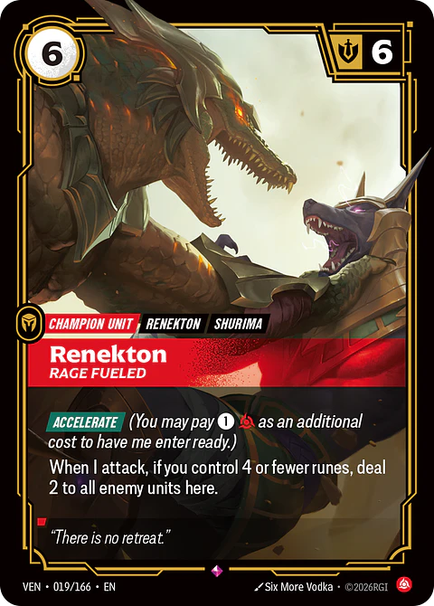 Renekton, Rage Fueled
