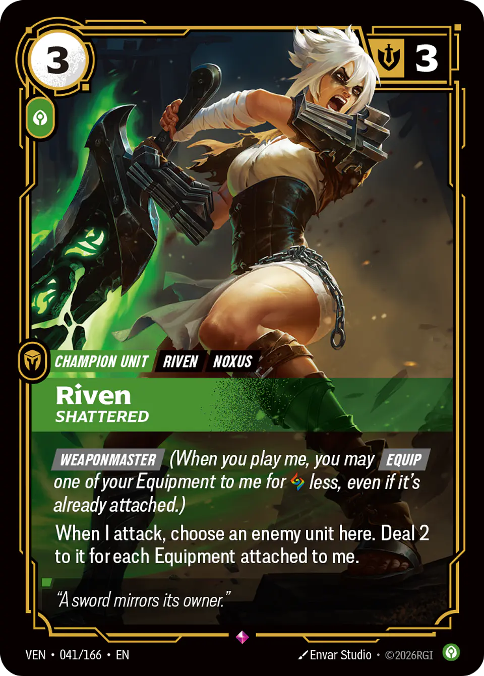 Riven, Shattered 1