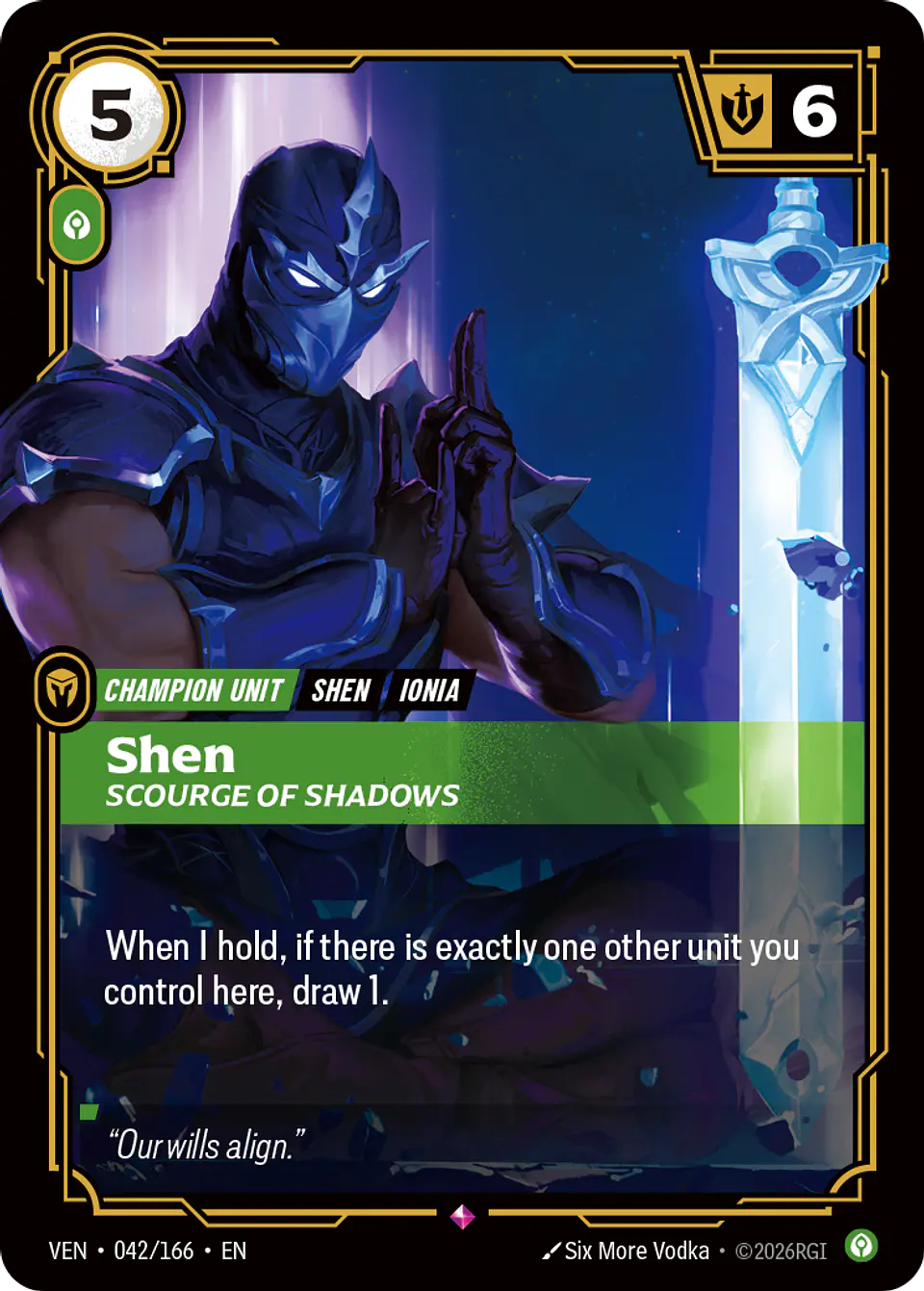Shen, Scourge of Shadows 1