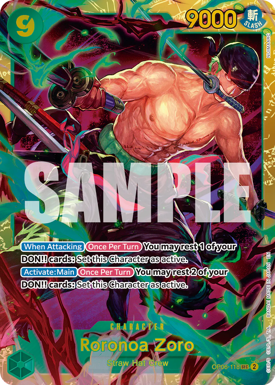 Roronoa Zoro - OP06-118 (Reprint) 1