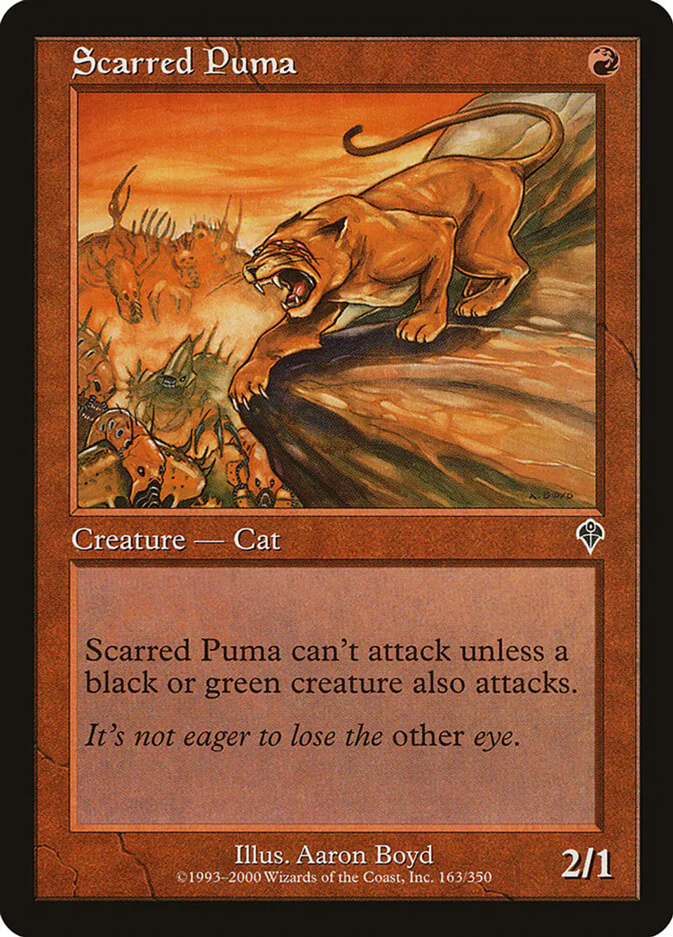 Scarred Puma (Retro Frame) 1