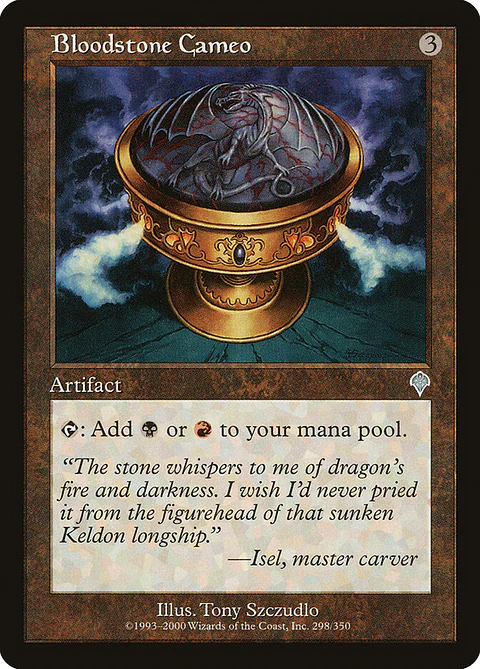 Bloodstone Cameo (Retro Frame)