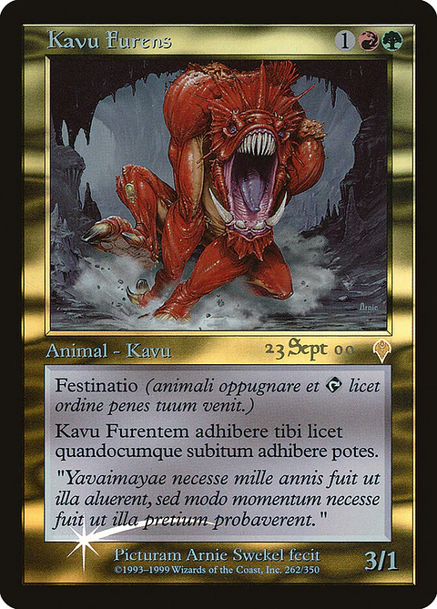 Raging Kavu (Pre-release) (Retro Frame)