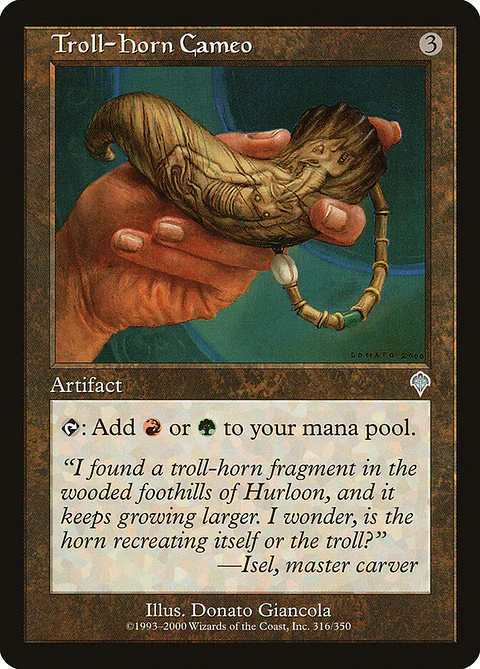 Troll-Horn Cameo (Retro Frame)