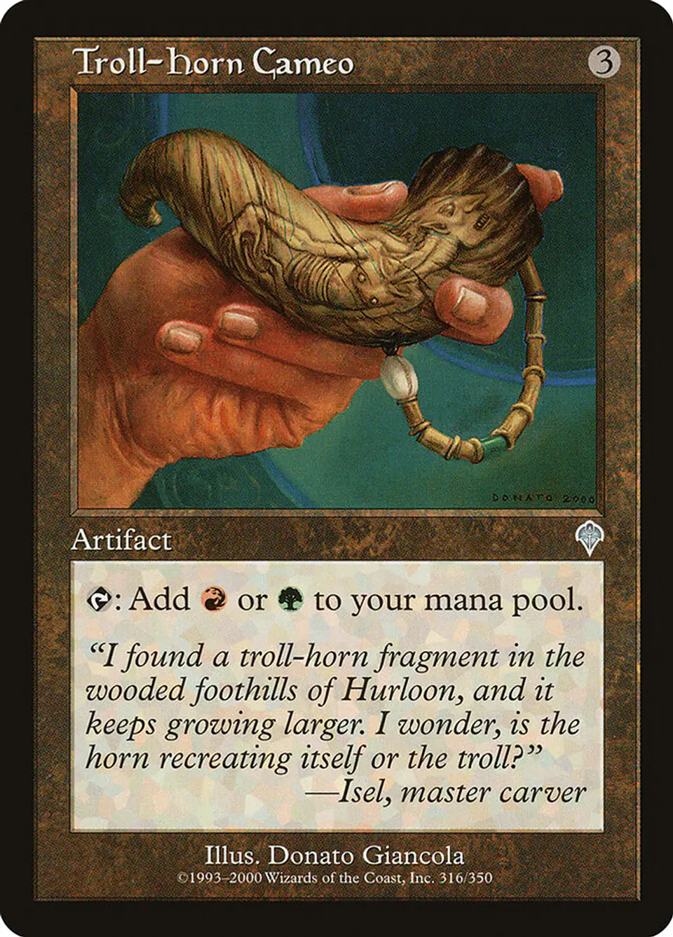 Troll-Horn Cameo (Retro Frame) 1