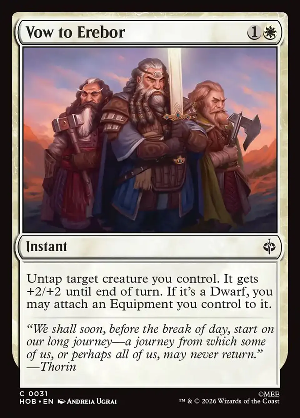 Vow to Erebor 1