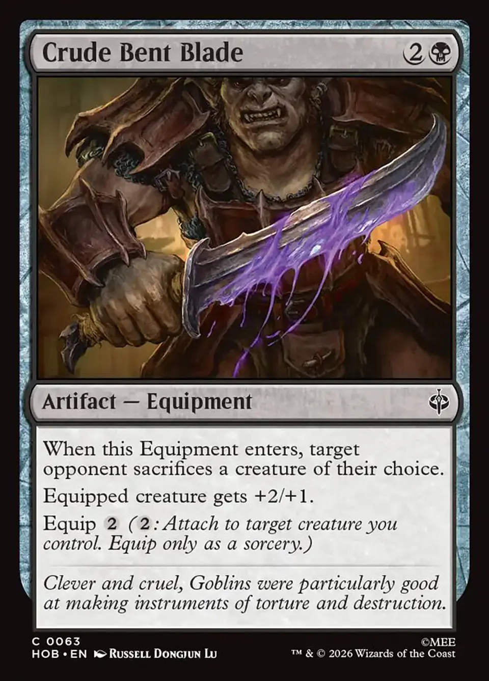 Crude Bent Blade 1