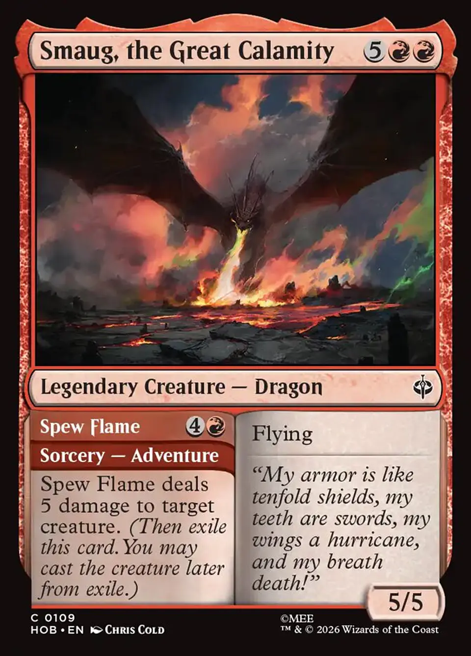 Smaug, the Great Calamity // Spew Flame 1