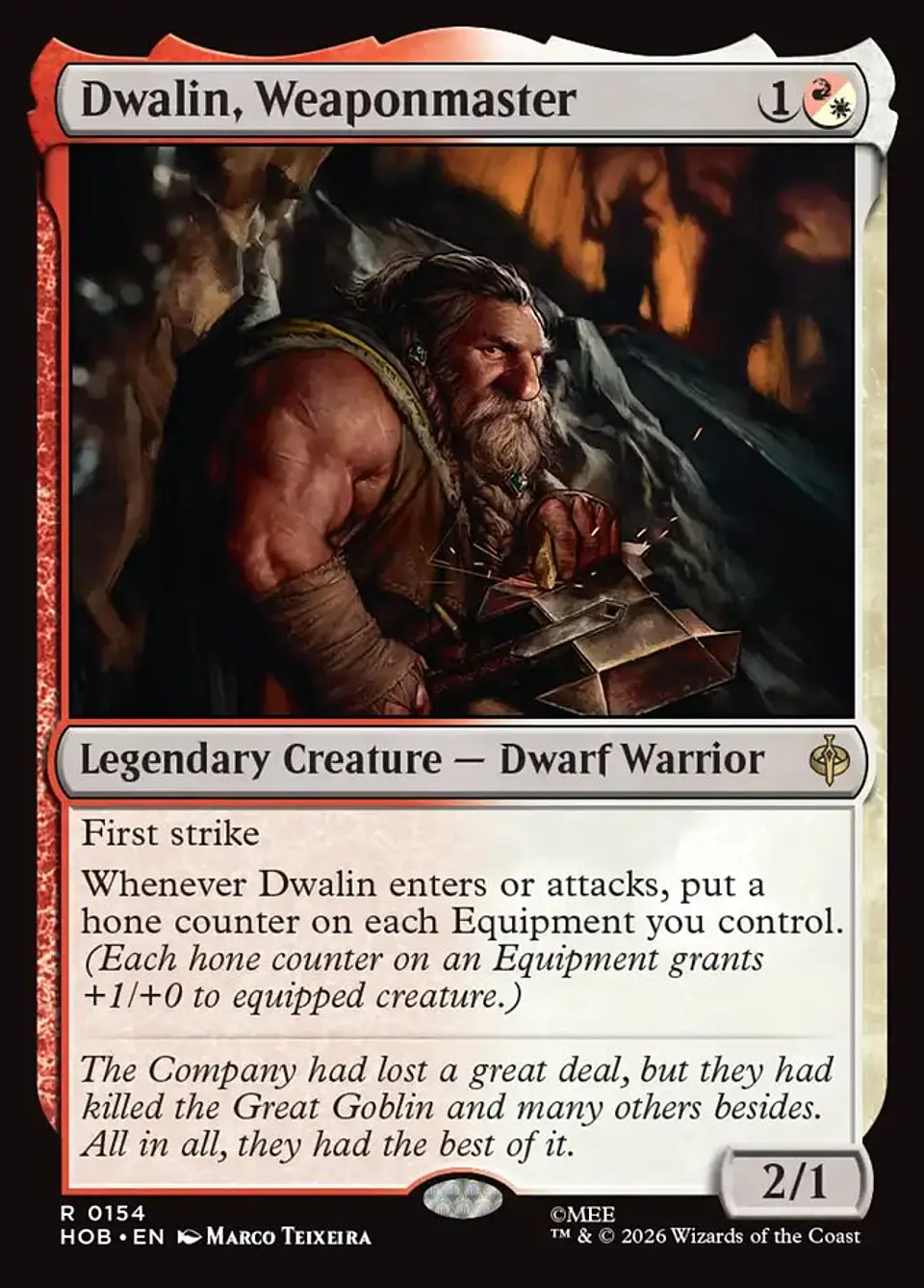 Dwalin, Weaponmaster 1