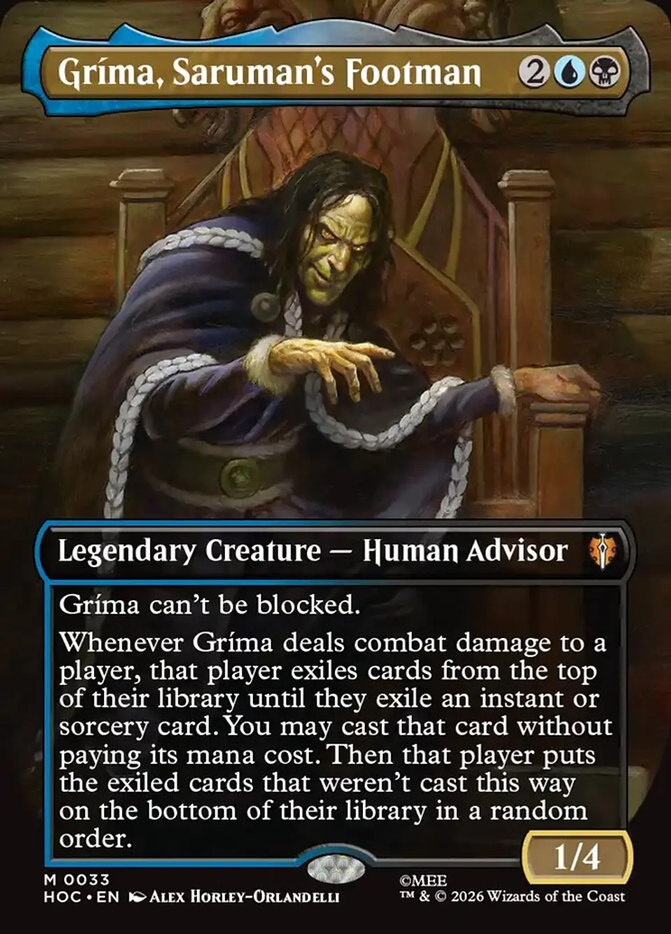 Gríma, Saruman's Footman 1