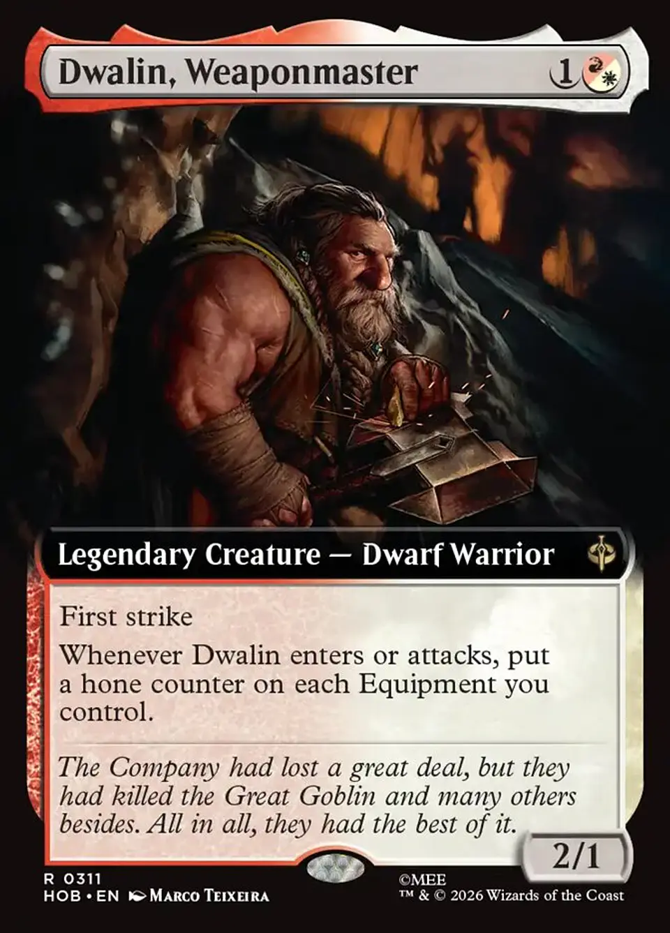 Dwalin, Weaponmaster 1