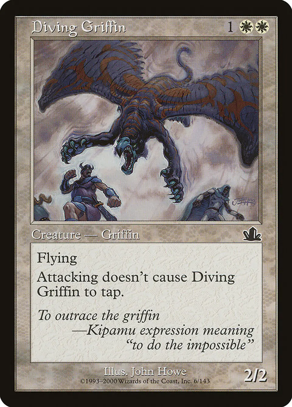 Diving Griffin (Retro Frame) 1