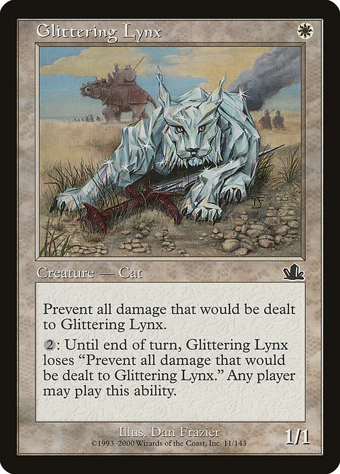 Glittering Lynx (Retro Frame)