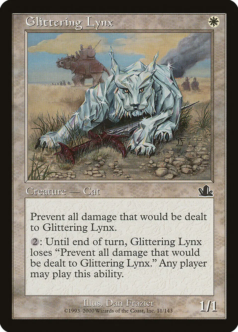 Glittering Lynx (Retro Frame) 1