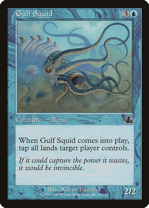 Gulf Squid (Retro Frame)