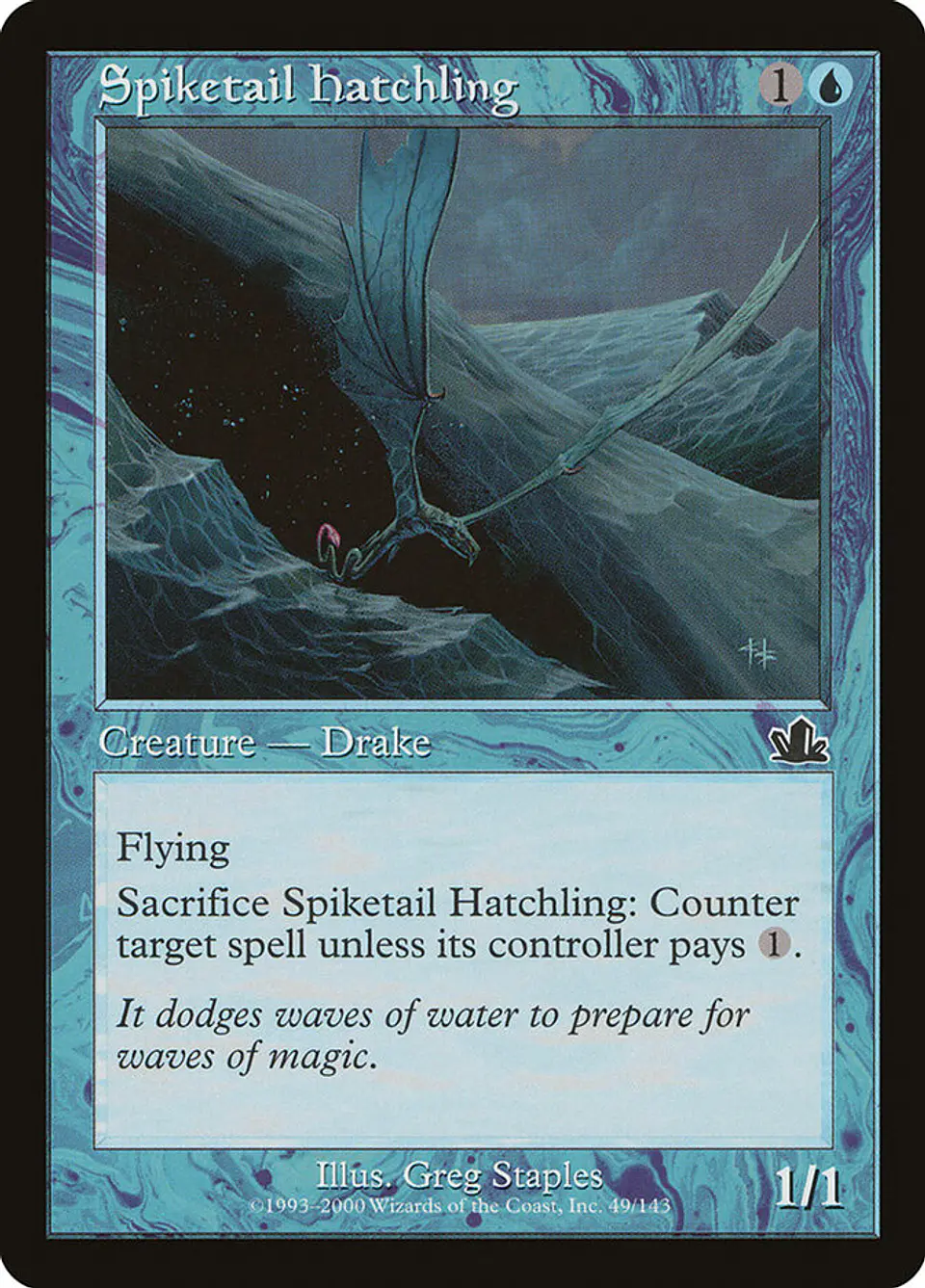 Spiketail Hatchling (Retro Frame) 1