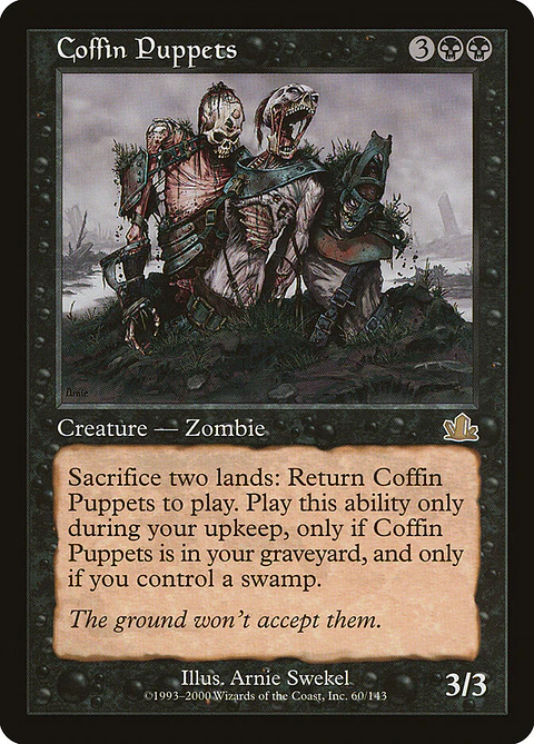 Coffin Puppets (Retro Frame)
