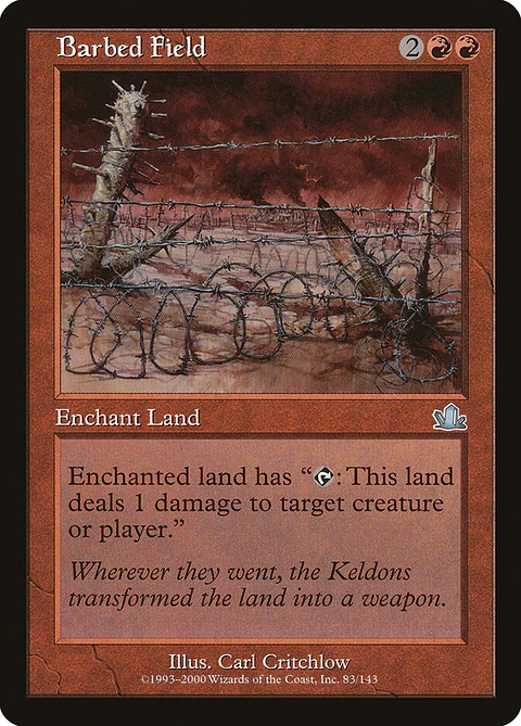 Barbed Field (Retro Frame)