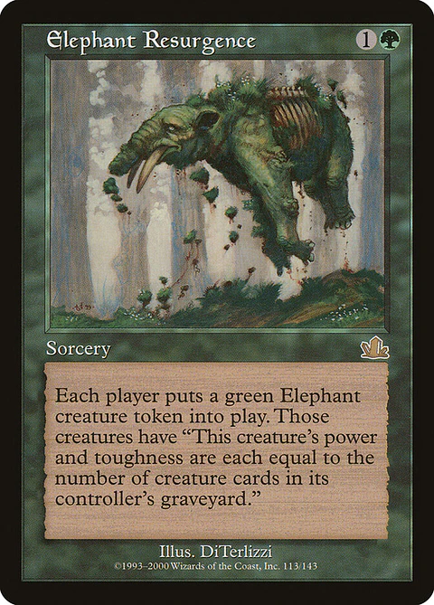 Elephant Resurgence (Retro Frame)
