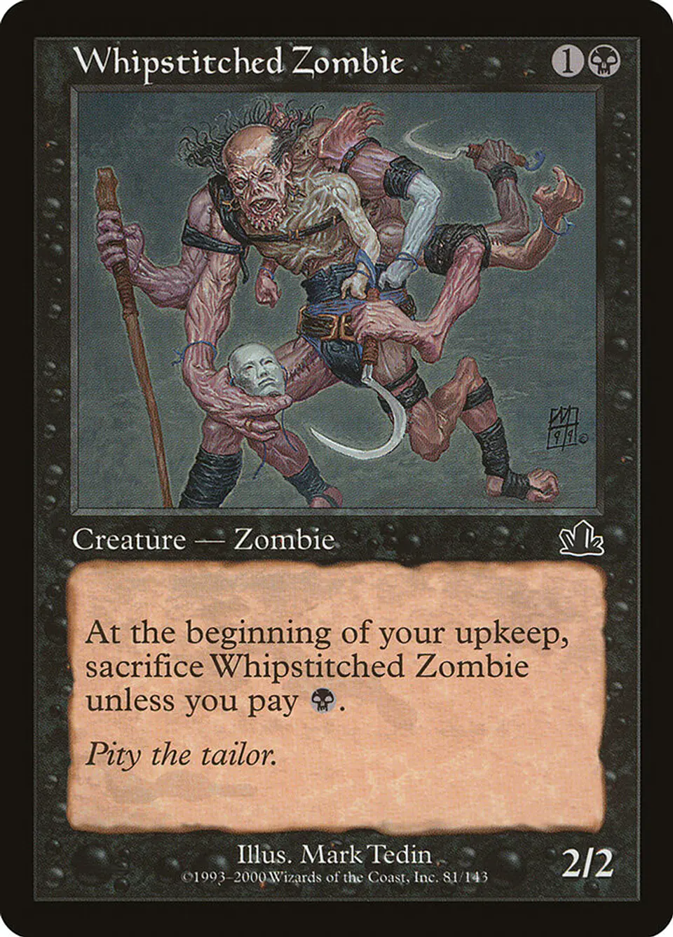 Whipstitched Zombie (Retro Frame) 1