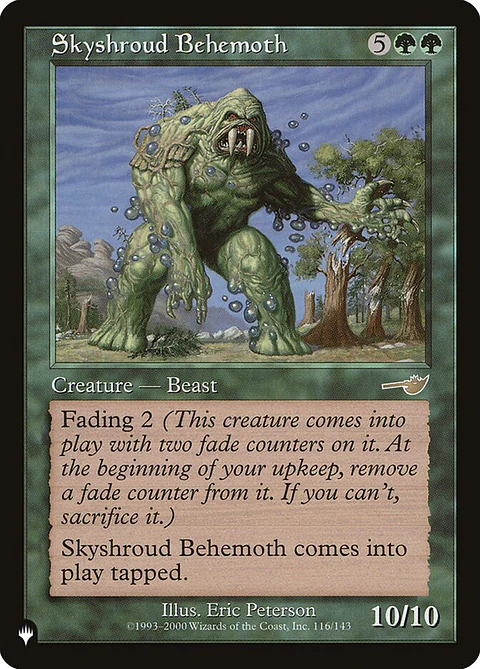 Skyshroud Behemoth (The List)