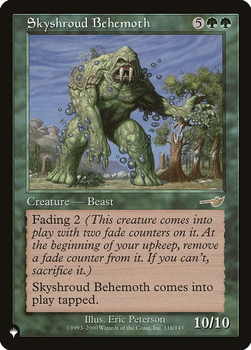 Skyshroud Behemoth (The List) 1