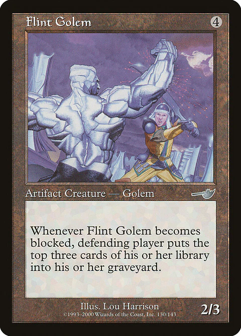 Flint Golem (Retro Frame)